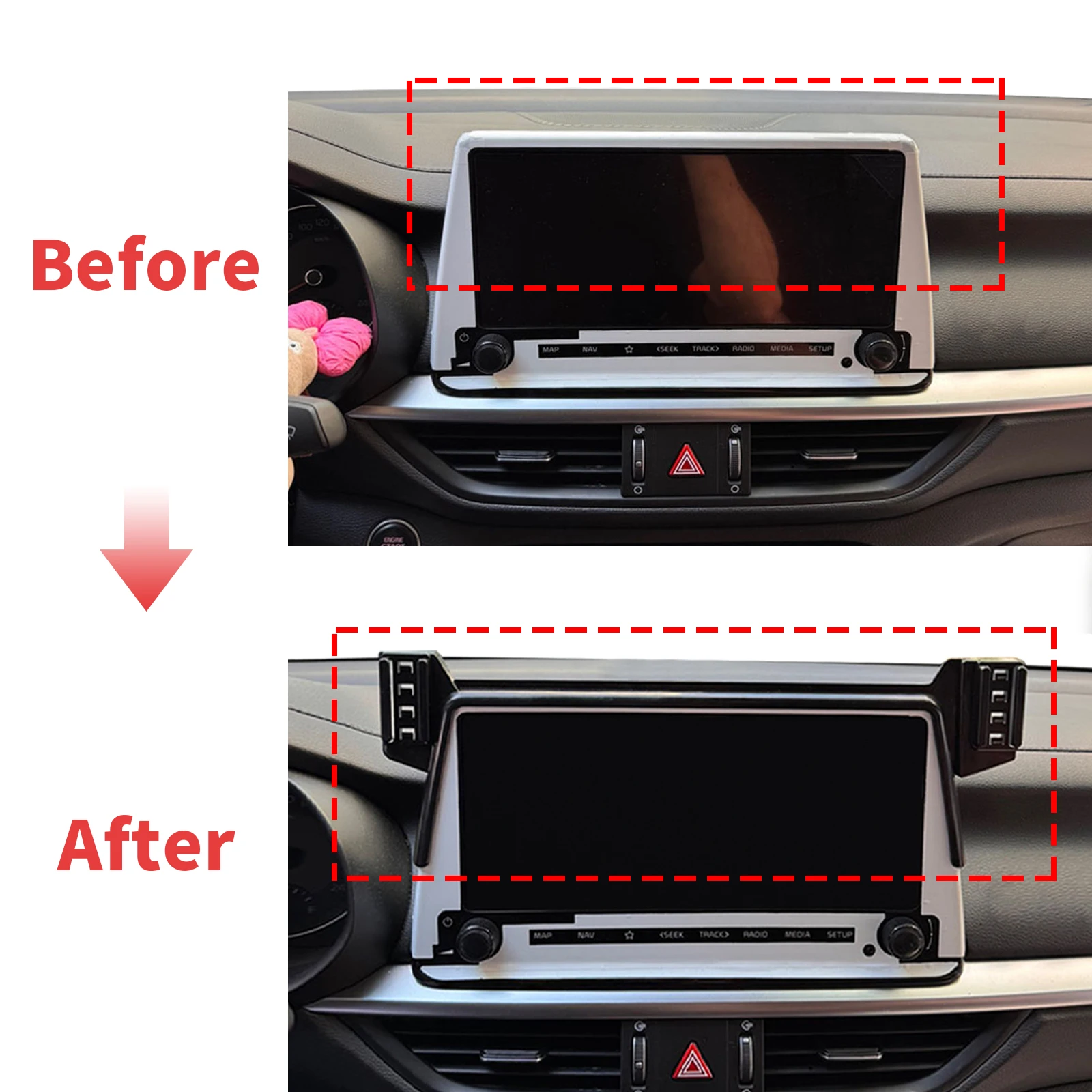 KIA K3 2022 2023 2024 RHD/LHD 자동차 전화 홀더 마운트 차량별 GPS 네비게이션에 적합 간편한 설치 액세서리