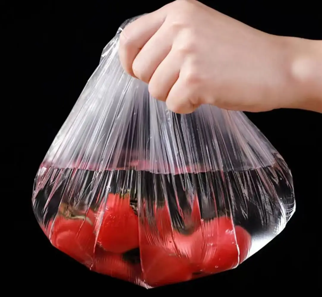 Food Cover Fresh Keeping Cover Preservation Cover Bowl Cover Shower Cap Head Cover Elastic Plastic Thickened Colour Round Food Kitchen Bathroom Accessories