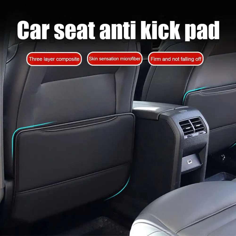 Car Seat Kid Protector PU Leather Car Seat Back Cover Protector for Kids Waterproof Back Anti Kick Mat Pad
