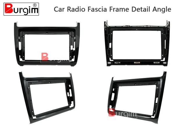 Car Radio Fascias Frame For Volkswagen VW Polo 2011-2018 9 inch