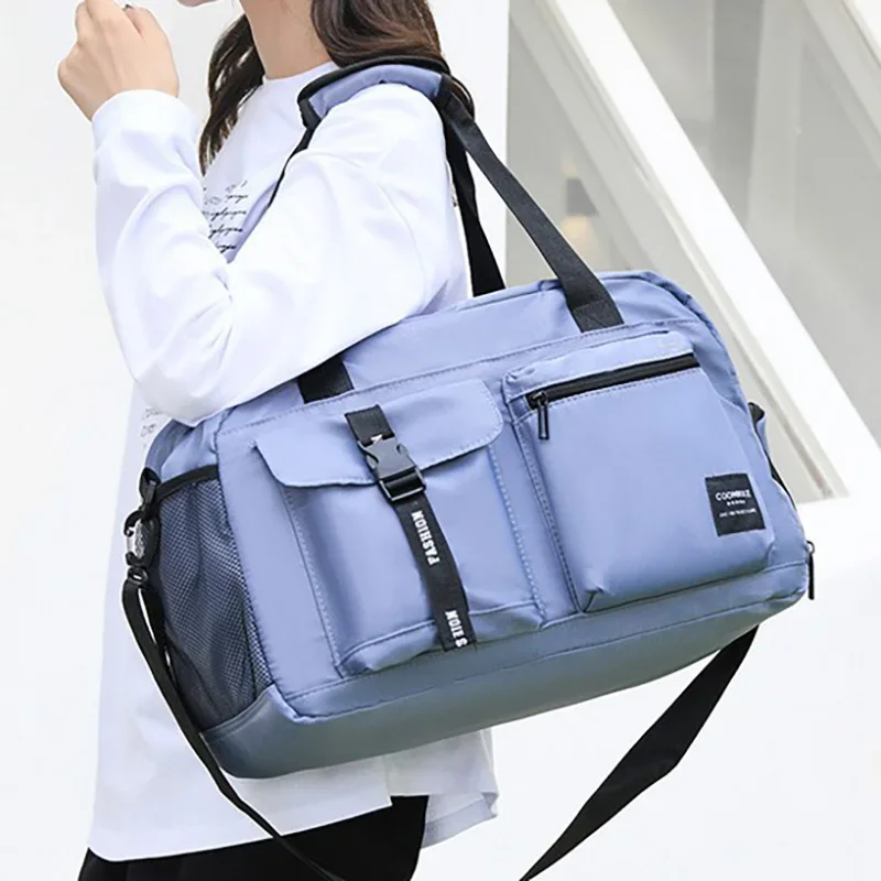 Large Fitness Bag Sports Handbag Women Dry Wet Shoes Pocket Single Shoulder Crossbody Swimming Yoga Gym Travel Backpack Duffel