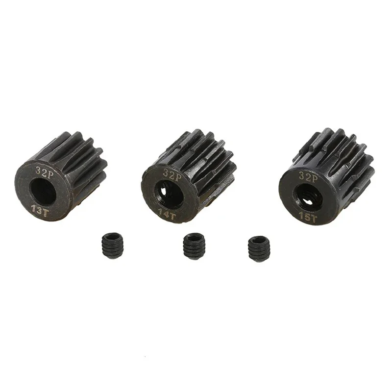 32P M0.8 5mm 13T 14T 15T 16T 17T 18T 19T 20T 21T Black Steel Metal Pinion Motor Gear For 1/10 Rc Model Car Motor