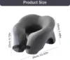 Ushaped Travel Pillows 2-in-1 Travel Pillow Face Down Pillow Cooling Gel Memory Foam Face Pillow Relax Arms Eye Surgery Support 5