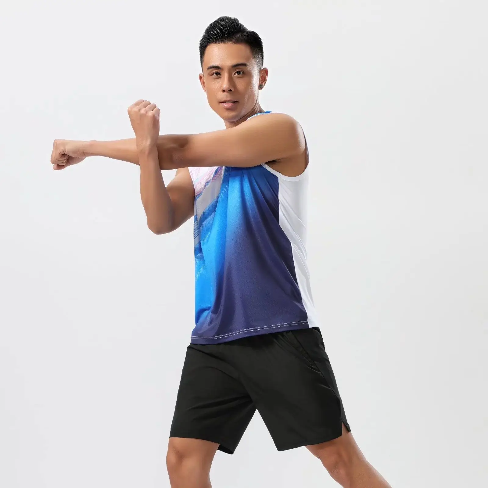 Sport Workout Clothes for Men Tennis Jerseys Badminton Shirt Table Tennis Badminton Jogging Sports T-Shirt
