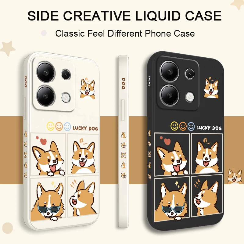 Silly Corgi Liquid Silicone Phone Case Cover