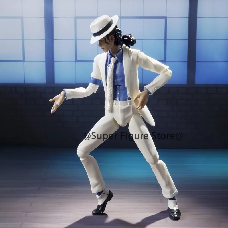 Shf Michael Jackson Smooth Criminal Action Figure Model Toys PVC Movable Collection Anime Jackson Figurine Souvenir Ornaments