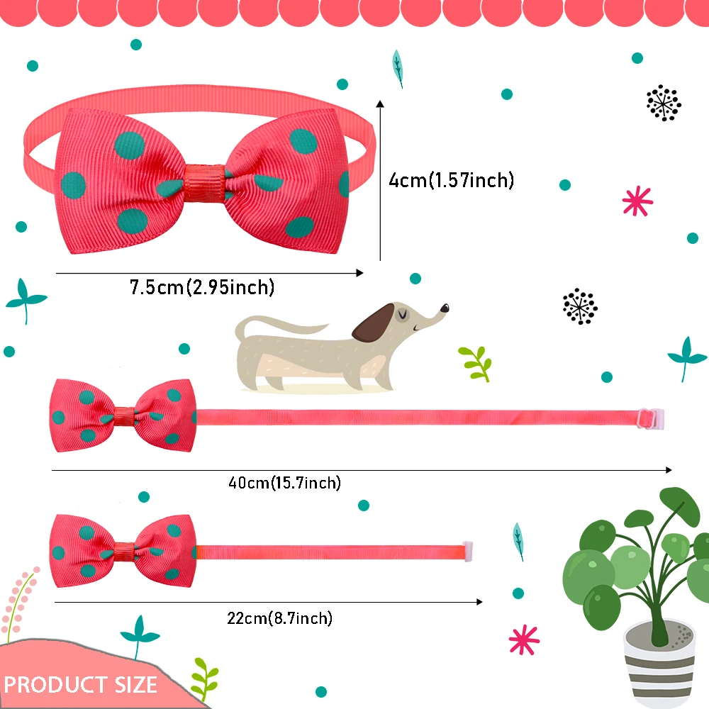 도트 스타일 개 Bowties 애완 동물 개 작은 개를위한 손질 나비 넥타이 칼라 개 손질 액세서리 애완 동물 용품