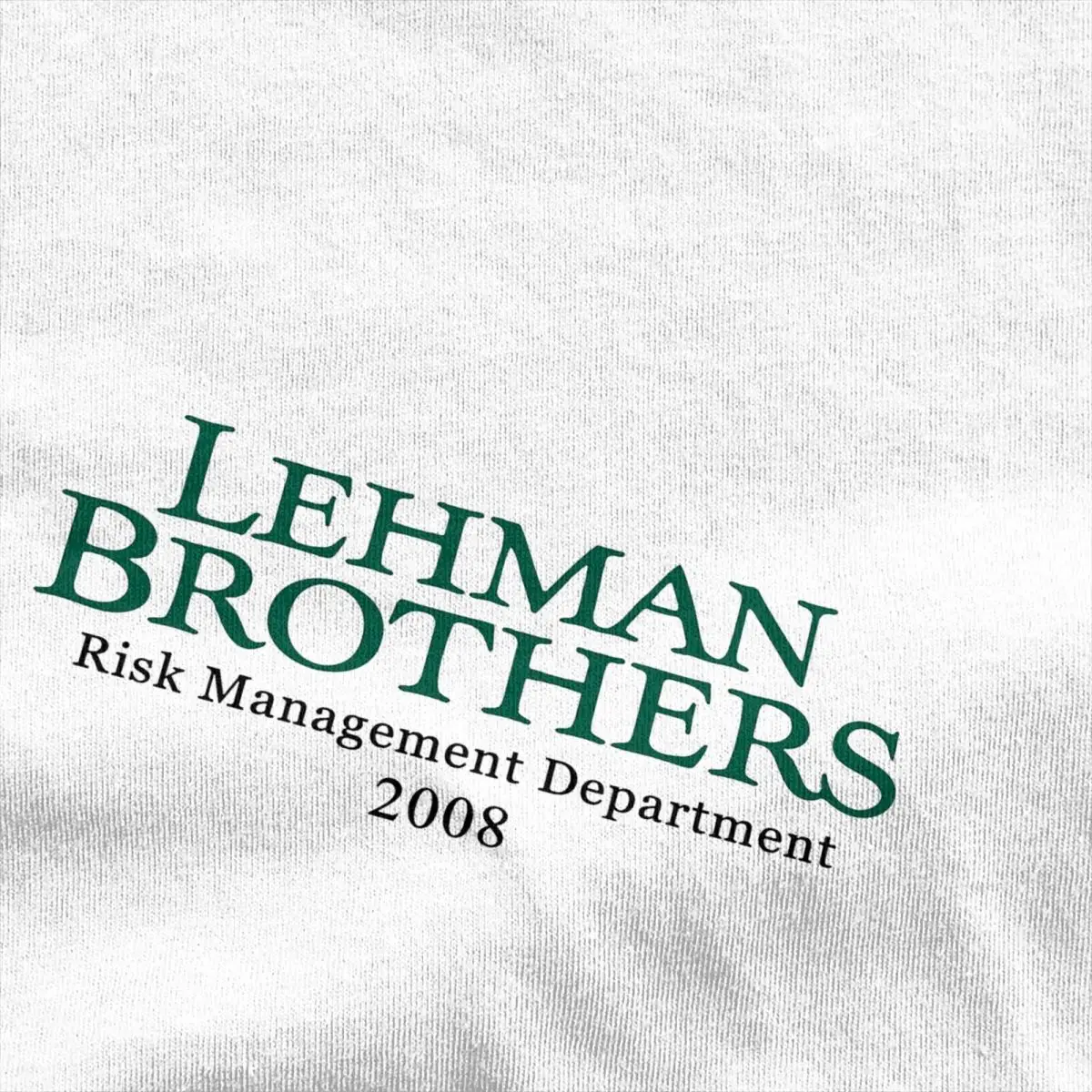 티셔츠 Lehman Brothers 위험 관리 2008 금융 코튼 티셔츠 은행 히피 티셔츠 비치 캐주얼 반소매 티셔츠