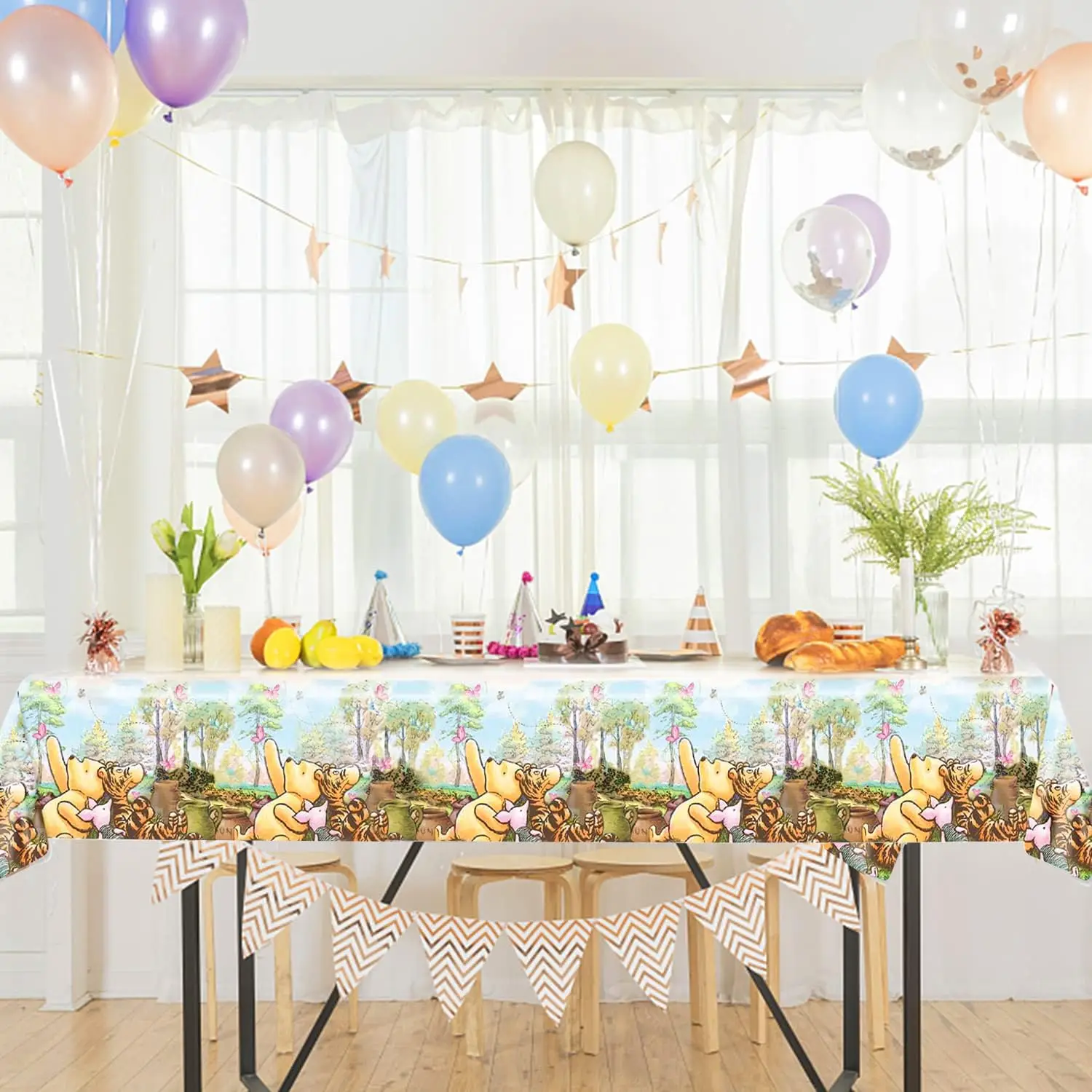 Tablecloth Baby Shower Table Set Up Boy Baby Boy Shower
