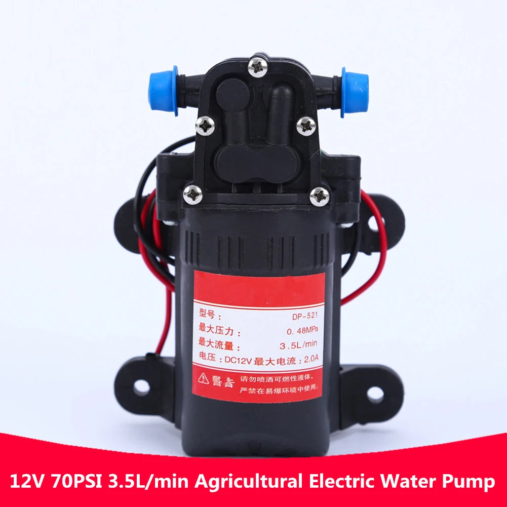 Mini Pompa a Diaframma in Plastica 12V 0,48MPA 3,5L / Min - Corpo