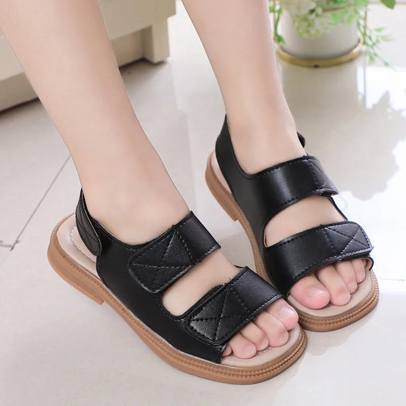 

Kids Sandals Girl 2023 New Summer Open Toe Children Boys Beach Shoes Casual Soft Sole Toddler Baby Sandals Size 21-36 CSH1512
