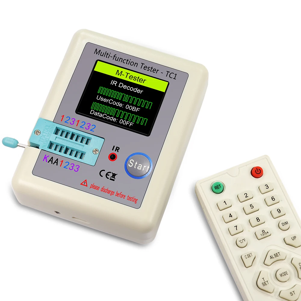 Predolo LCR TC1 Transistor Tester - 1.8" LCD Multimeter For Components (Capacitor, Resistor, Diode)