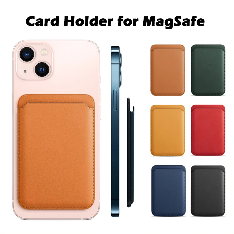 Vanuoxin for iPhone 15 14 Plus 13 12 Pro Max Mini Serise Magnetic Leather Phone Case Magsafe Cover Accessory