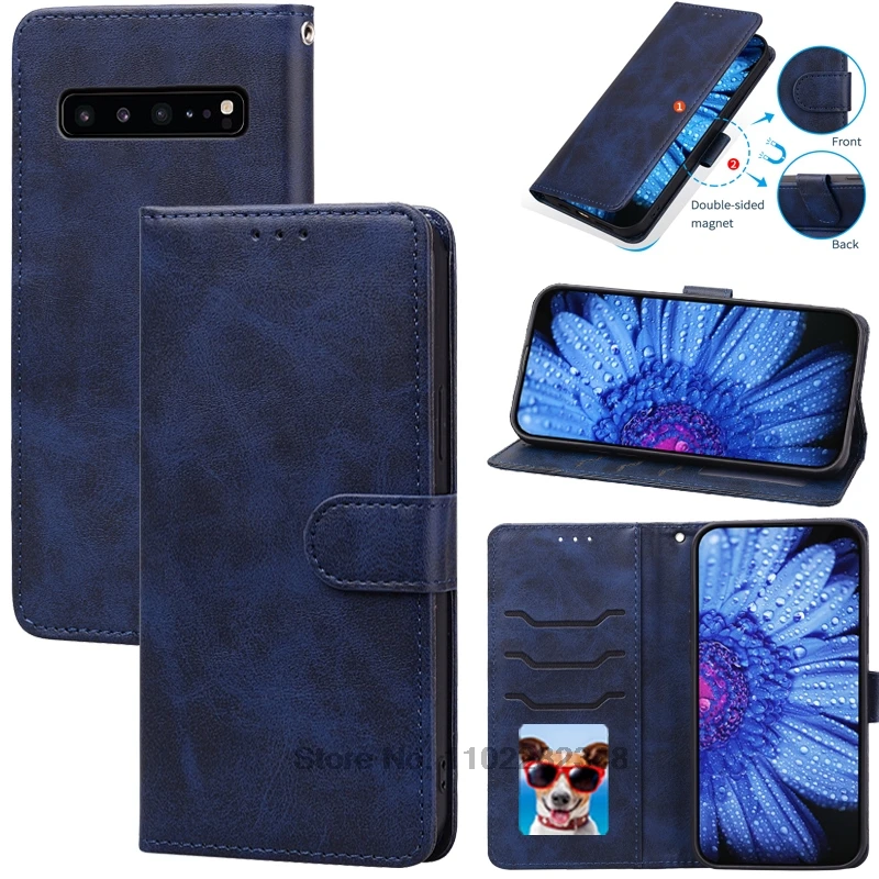 Deluxe Leather Flip Wallet Phone Case with Magnetic Closure