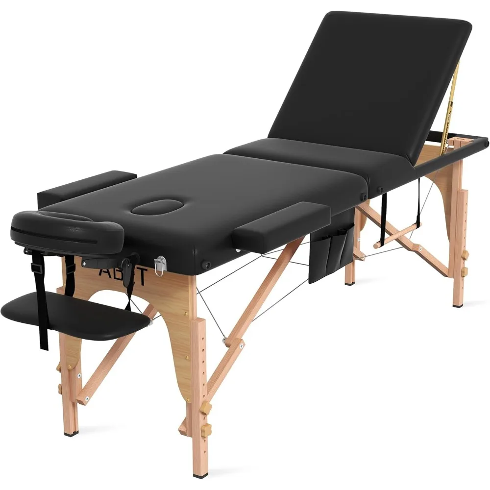 Portable Wooden Massage Table for Facial Spa and Eyelash Extensions