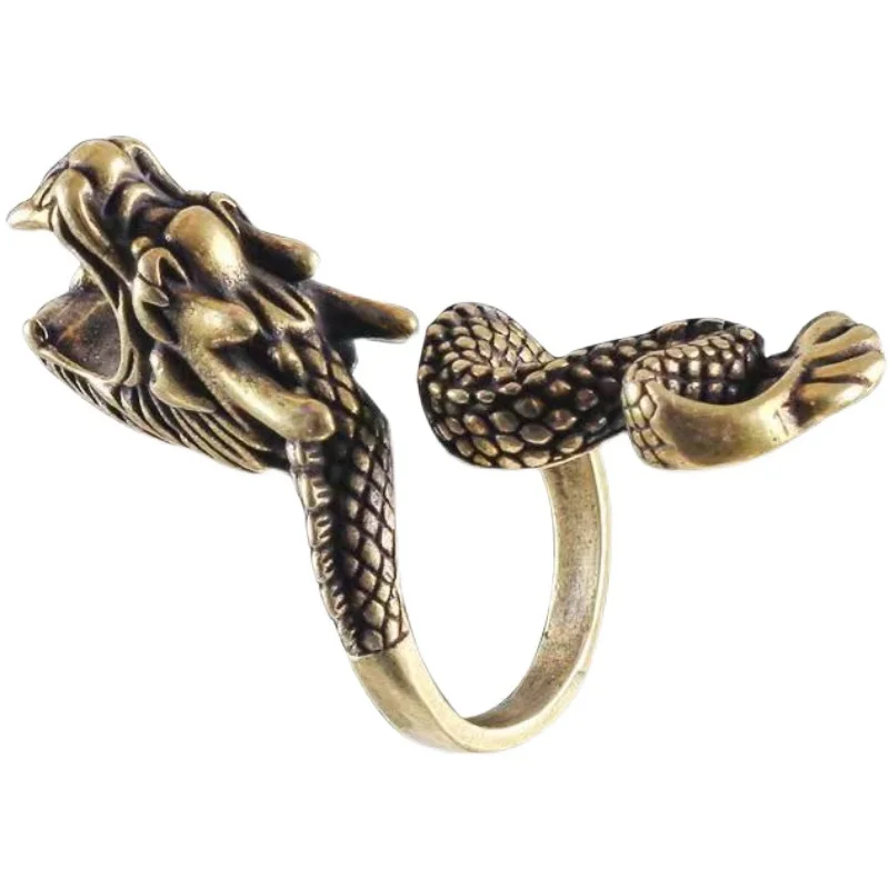

Pure copper ring cigarette holder carving Xianglong cigarette drag ring cigarette ring cigarette holder cigarette ring