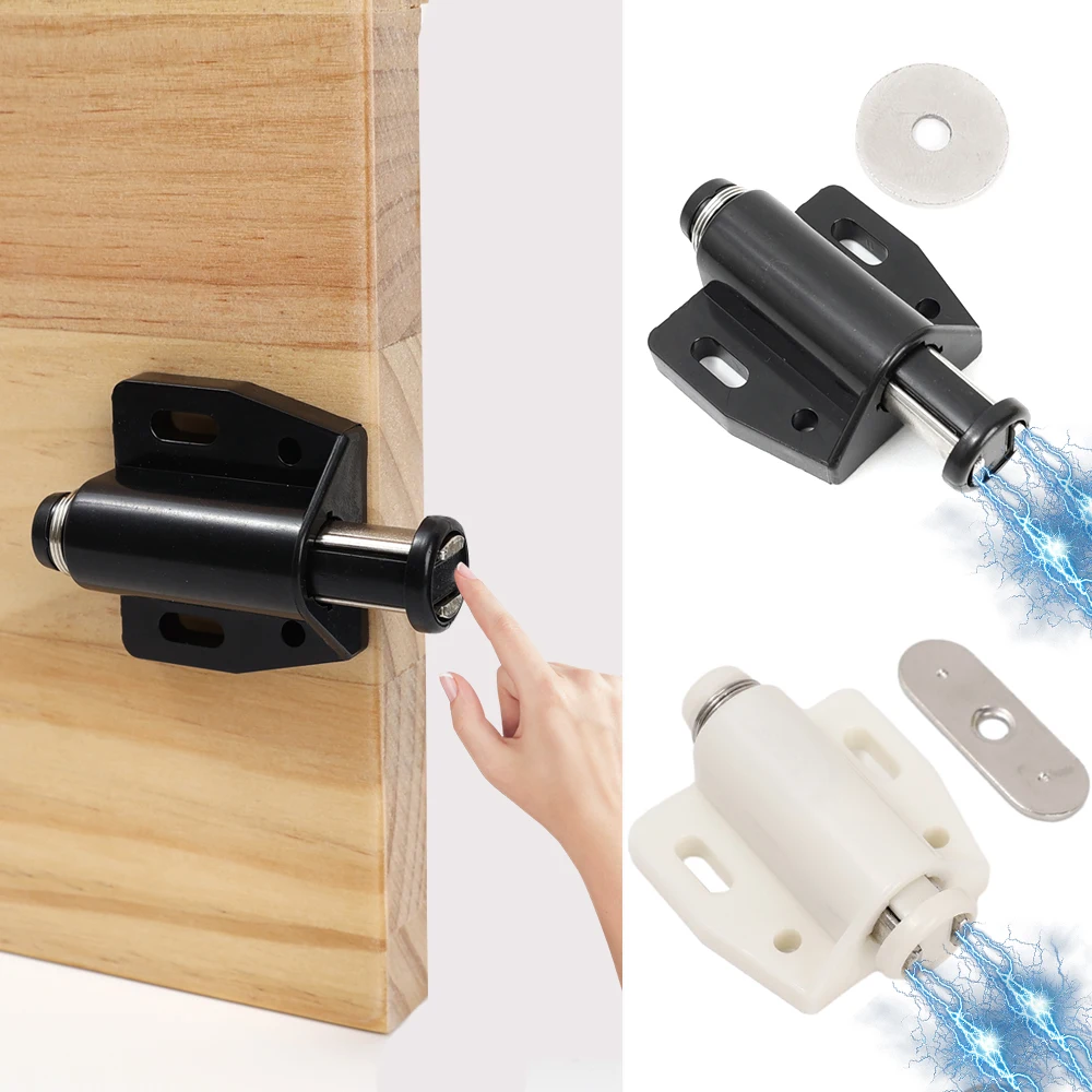 Magnetic Cabinet Catches 4pcs Push To Open Door Closers For Wardrobe Cupboard Bathroom Furniture Hardware Knob magnetic cabinet catches door closer door catches magnetic cabinet latches cabinet door latch door stops cabinet door stop