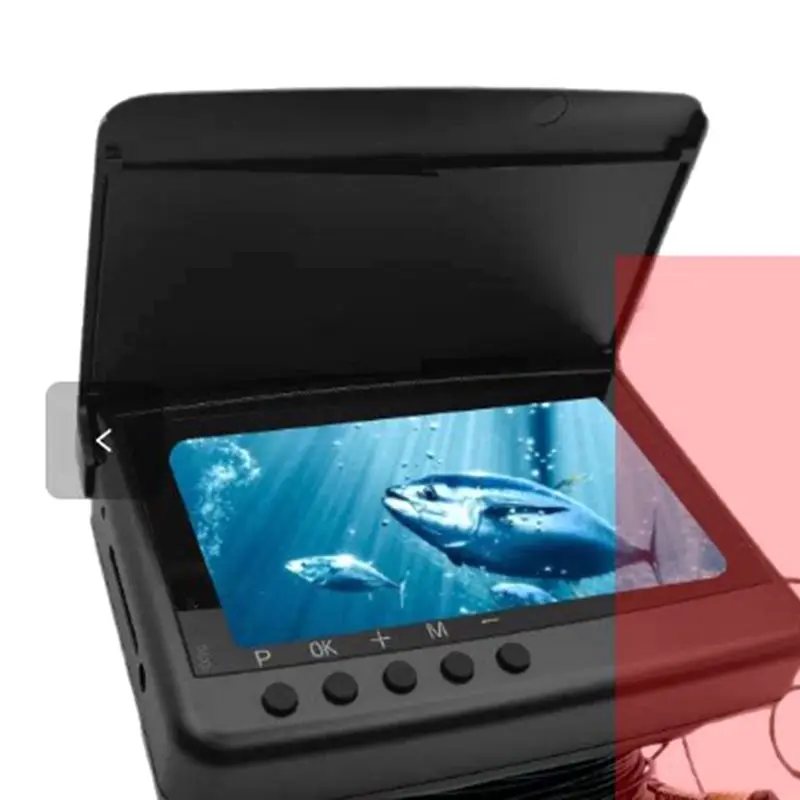 A74K-휴대용 수중 낚시 카메라 키트 5인치 모니터 4K 카메라 DVR 포함 20M 케이블 야간 투시 기능 바다/강 얼음용