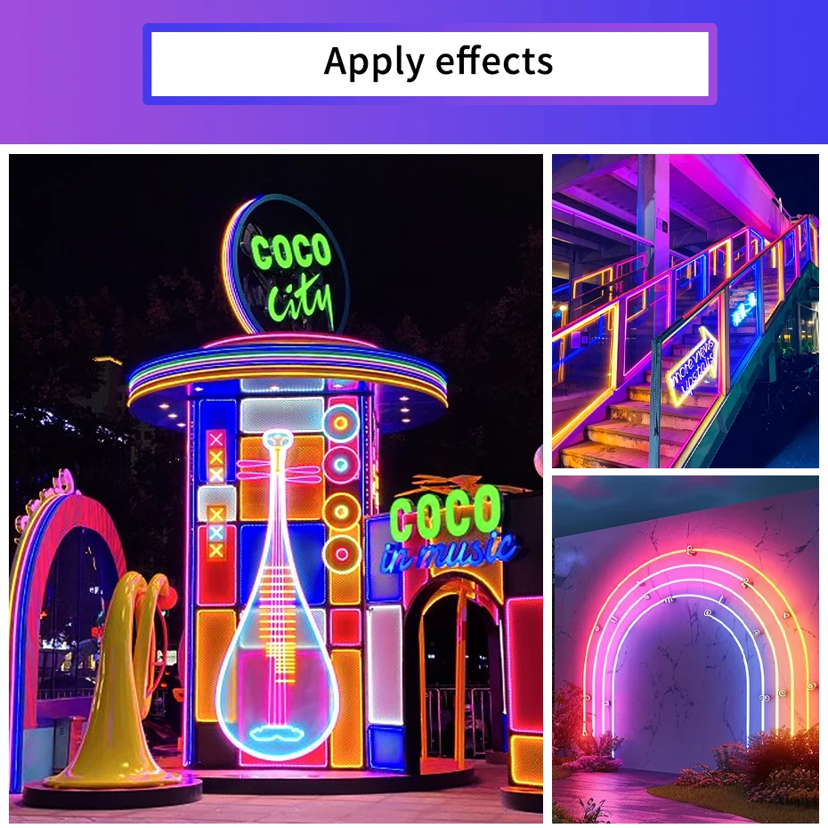 220V 디밍이 가능한 RGB Led 테이프 1M-100M 스마트 Tuya WiFi RGB 네온 라이트 스트립 RF 패널 원격 AU 플러그 방수 유연한 테이프