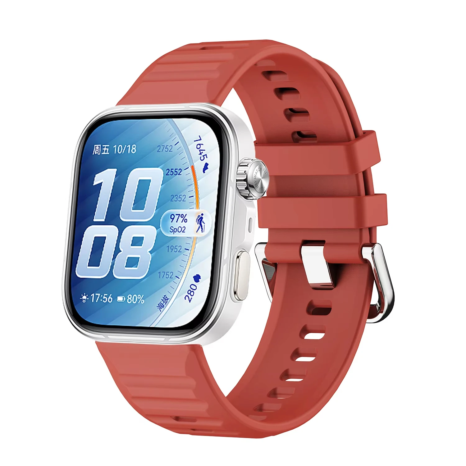 Premium Silicone Sport Strap - Breathable Bracelet Replacement