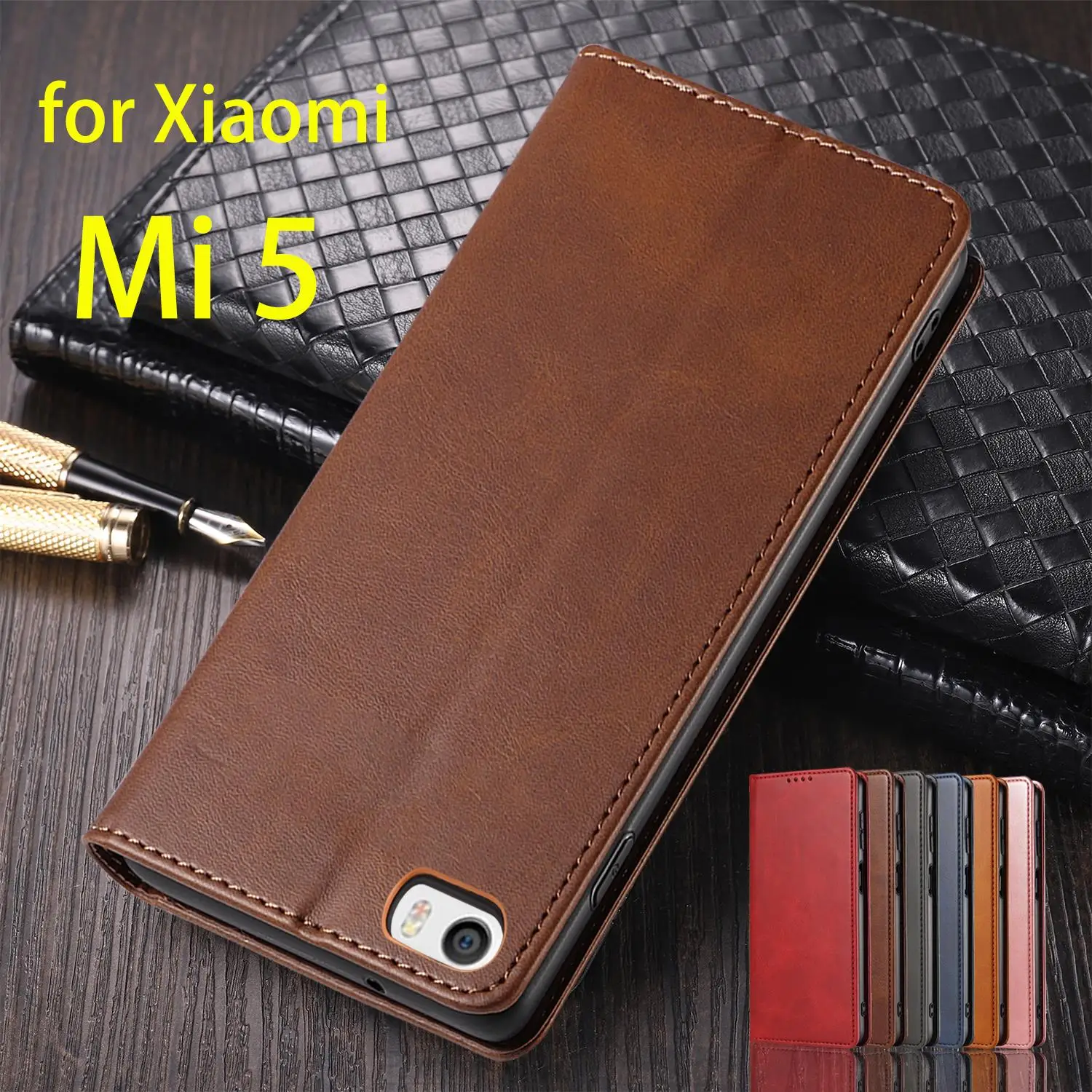 

Кожаный чехол для Xiaomi Mi 5 Mi5 Miui5, флип-кейс, держатель для карт, кобура, магнитный Привлекательный чехол, кошелек, чехол, чехлы, Coque