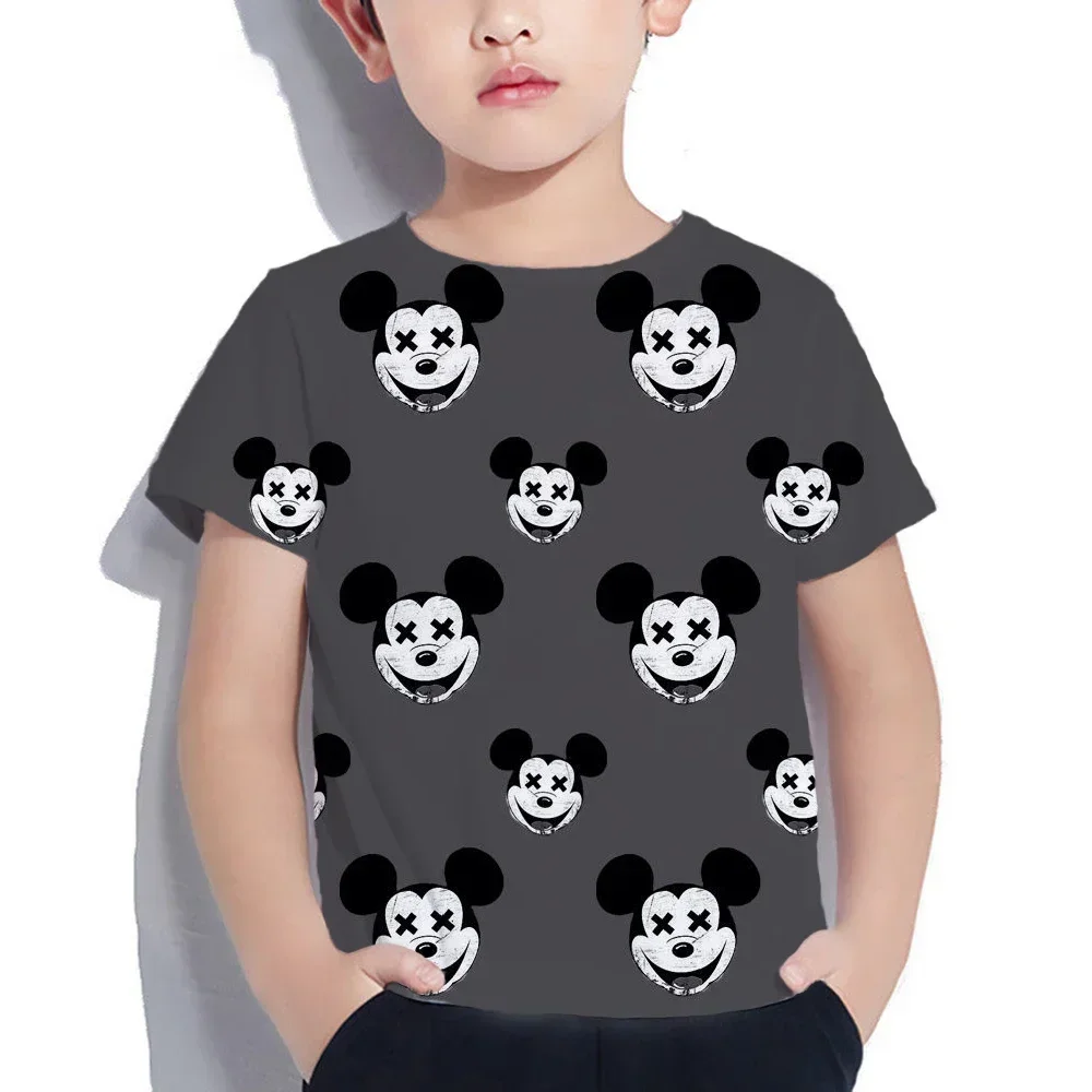 Children's Clothing Boys Mickey Mouse Short Sleeve Mickey Mouse T-shirt Kids Sweatshirt Child's Clothes Boys 3d Mickey T-shirts 6