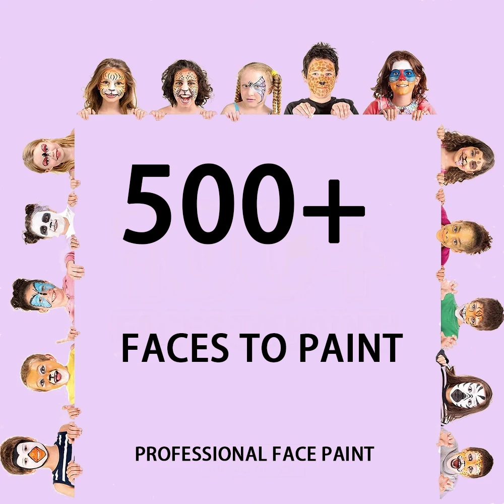 Professional Face Paint Set For Kids Adults Facial Paint Set One Stroke Split Cake Palette Body Paint Hypoallergenicity 5