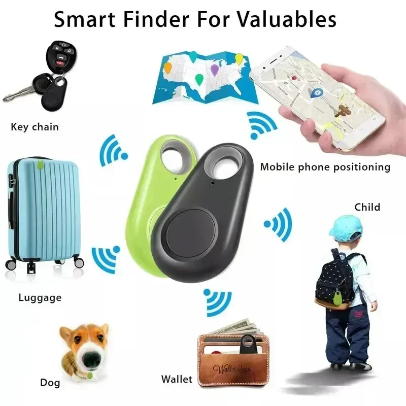 

Mini Pet Intelligent Tracker Bluetooth 4.0 GPS Alarm Locator Keychain Pet Dog Cat Children ITag Tracker Key Finder Collar