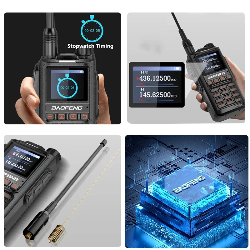 Baofeng UV18 Pro 10W High Power Walkie Talkie Type C Dual Band UHF VHF Long Range UV18i UV18L UV18H UV-G28 FM Ham Two Way Radio 5