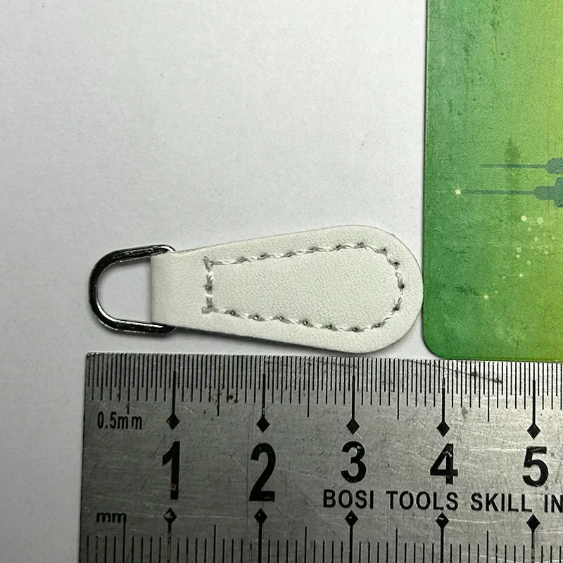 Zipper Pullers 10pcs Zipper Pullers Solid Color PU Zipper Pullers Clothes Pencil Bag Handbag Accessories