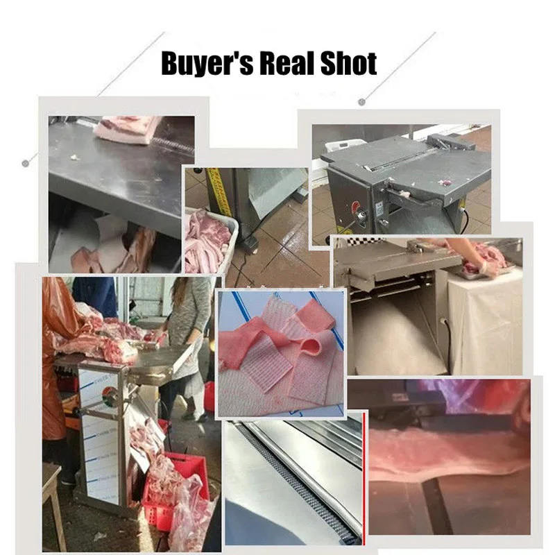 High Efficiency Pork Peeling And Peeling Machine Commercial Multi Functional Fresh Meat Cutting Machine 6