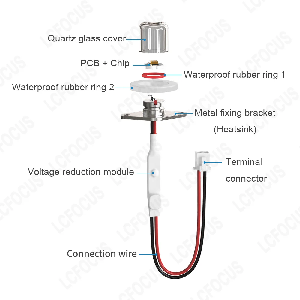 Beste Kwaliteit Diepe UV LED UV Lamp 270nm 275nm 280nm UVC 12V 24V Voor Water Lucht Desinfecteren zuiveren Steriliseren