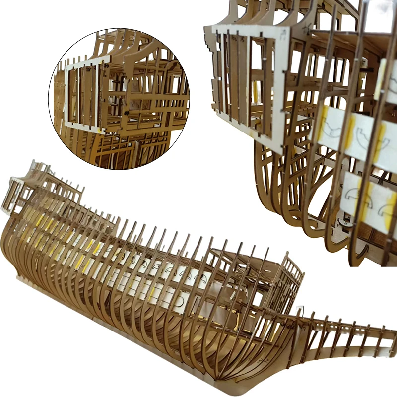 Silent Mary DIY Wooden Pirates Ship Model Kit Building Model Handmade Gift