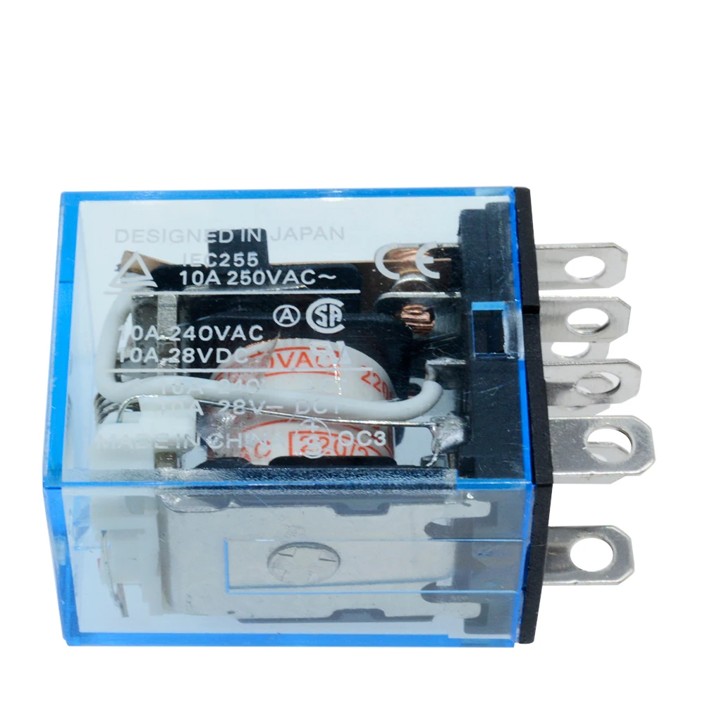 Jeffergarden Nuevo Relé De Potencia De Bobina AC 220V 10A DPDT LY2NJ Hh62p Hhc68a 2z Con Base 74975821 - Foto 12