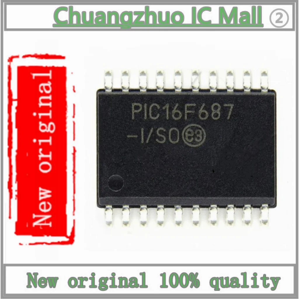 

1PCS/lot PIC16F687-I/SO PIC16F687-I PIC16F687 IC MCU 8BIT 3.5KB FLASH 20SOIC IC Chip New original