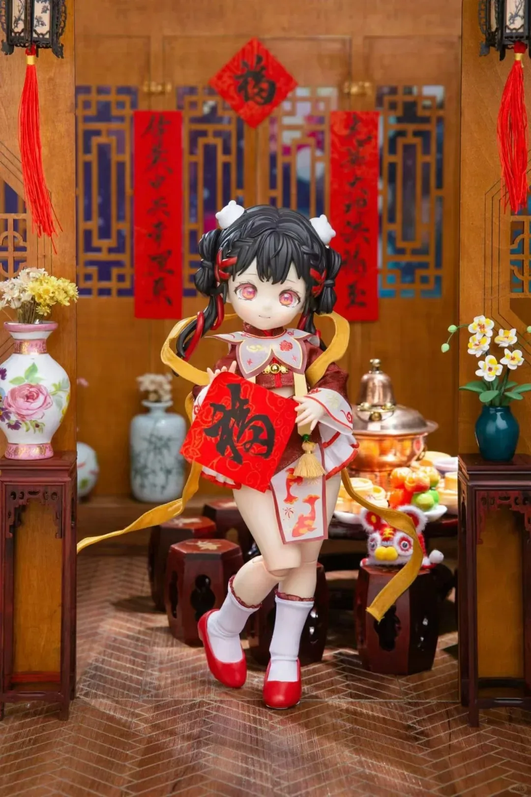 女の子のためのbjd人形、中国の伝統的なフェスティバルシリーズ