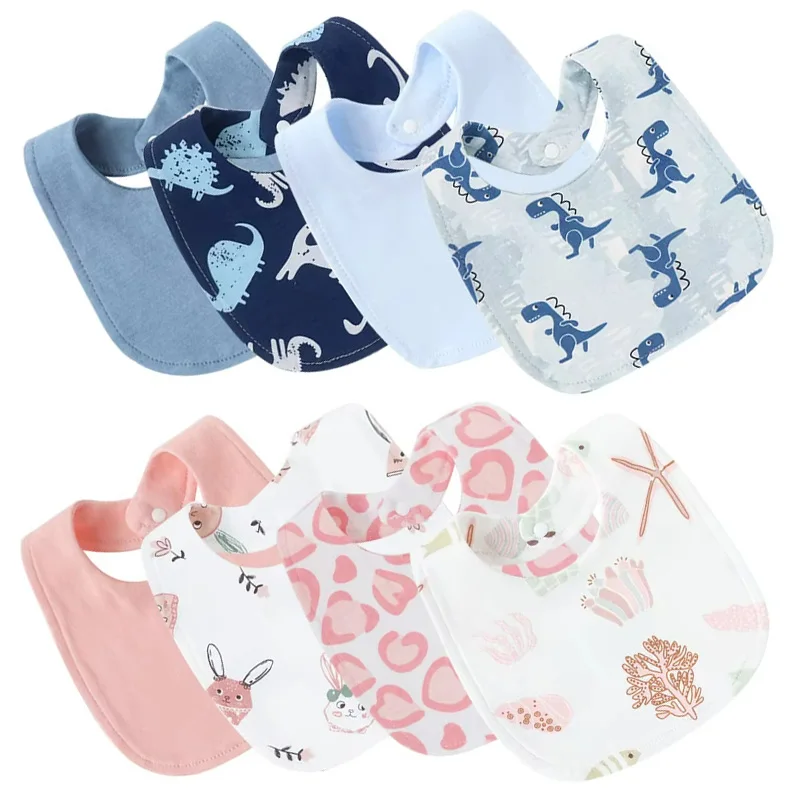 Tiny Tide Cartoon Cotton Bib Set/4 2
