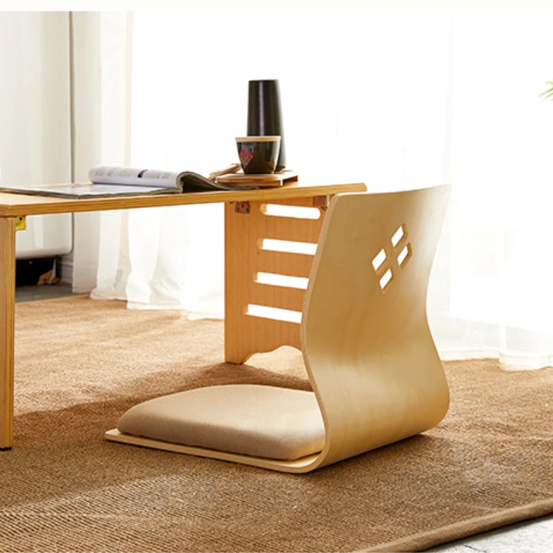 Tatami Chair Traditional Japanese and Korean Zaisu Seating Legless Tatami Floor Chair Asian Living Room Furniture Authentic Ambiance