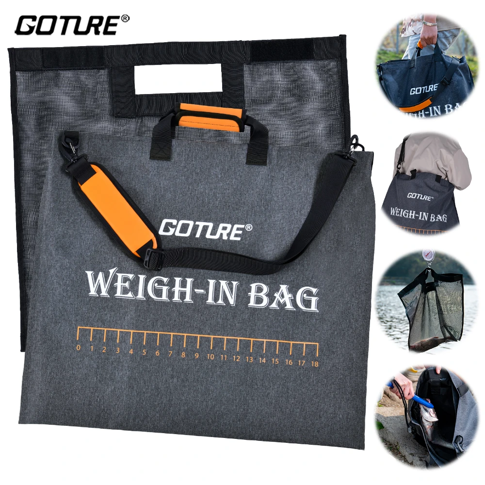 Goture Weigh in Fish Bag Removable Inner Mesh Tournament Fish Bags with