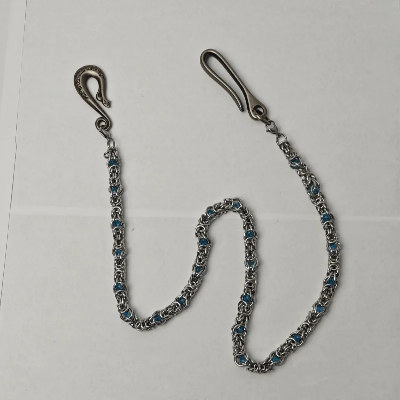 Y2K Schlangenknochen Retro-Hosenkette Street Dance Luxuriöses Schmuckstück für Männer und Frauen Taillenkette Hip Hop Punk Accessoires – Detail 28