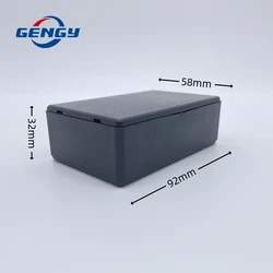 Compact Plastic Enclosure Box for DIY Electronic Projects - 92x58x32mm (92x58x32mm Black)