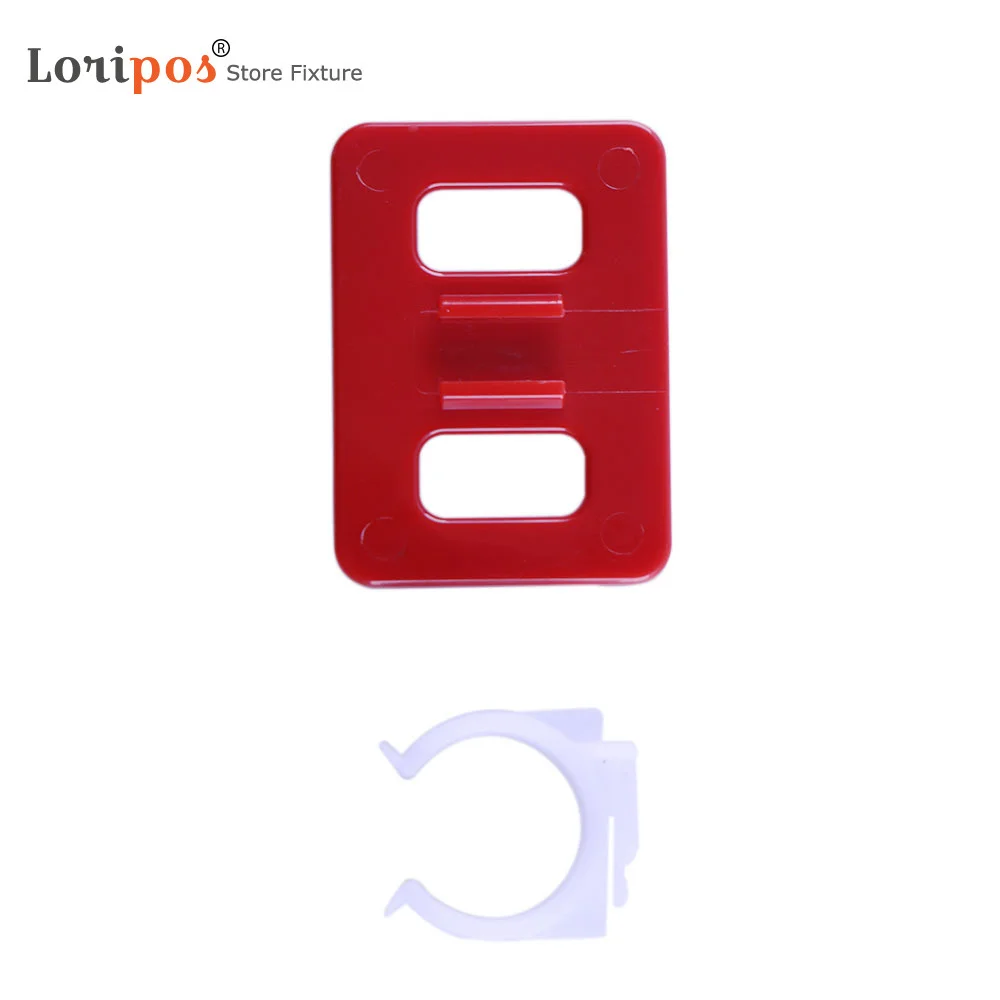 A8 52mm&times;74mm Warehouse Price Tag Info Sign Holder Plastic Label Frame Attached To Tube Loripos