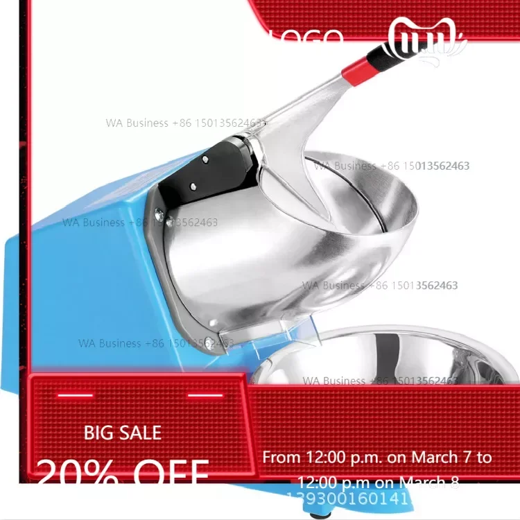 

Ice Crusher Machine Küchenmaschinen صانعة الثلج Slushy Snow Cone Maker Freezing Appliances