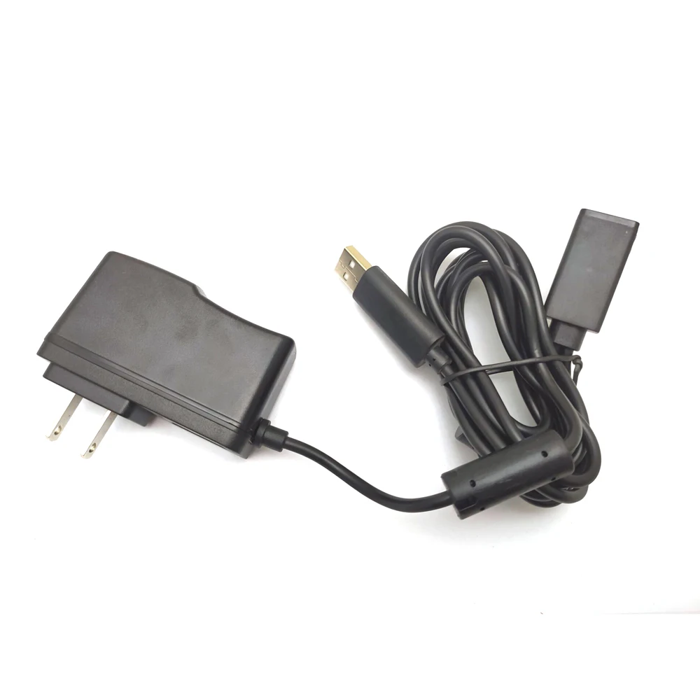 미국 USB AC 어댑터 전원 공급 장치, Xbox 360 키넥트 센서용 USB 충전 케이블 포함