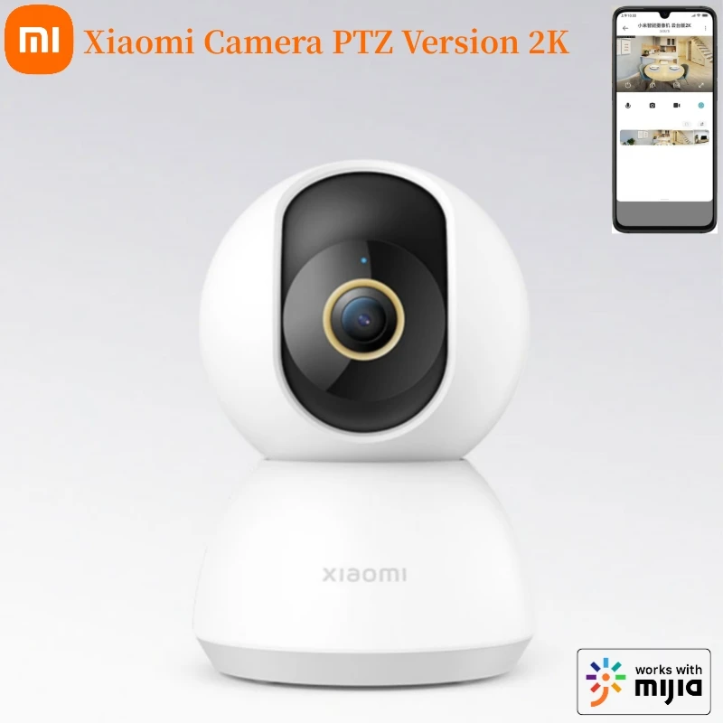 Xiaomi Mijia – Caméra De Surveillance Intelligente Ip Wifi Hd 2k 1296p,  Dispositif De Sécurité D'intérieur, Angle 360 Degrés, Babyphone Vidéo Nuit  - 360 ° Caméra Vidéo - AliExpress