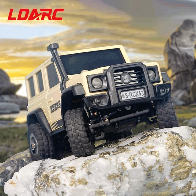 LDARC X43 1/43 MINI RC Electric Remote Control Model Car Desktop Crawler RTR 4WD Adult Children's Toys 2