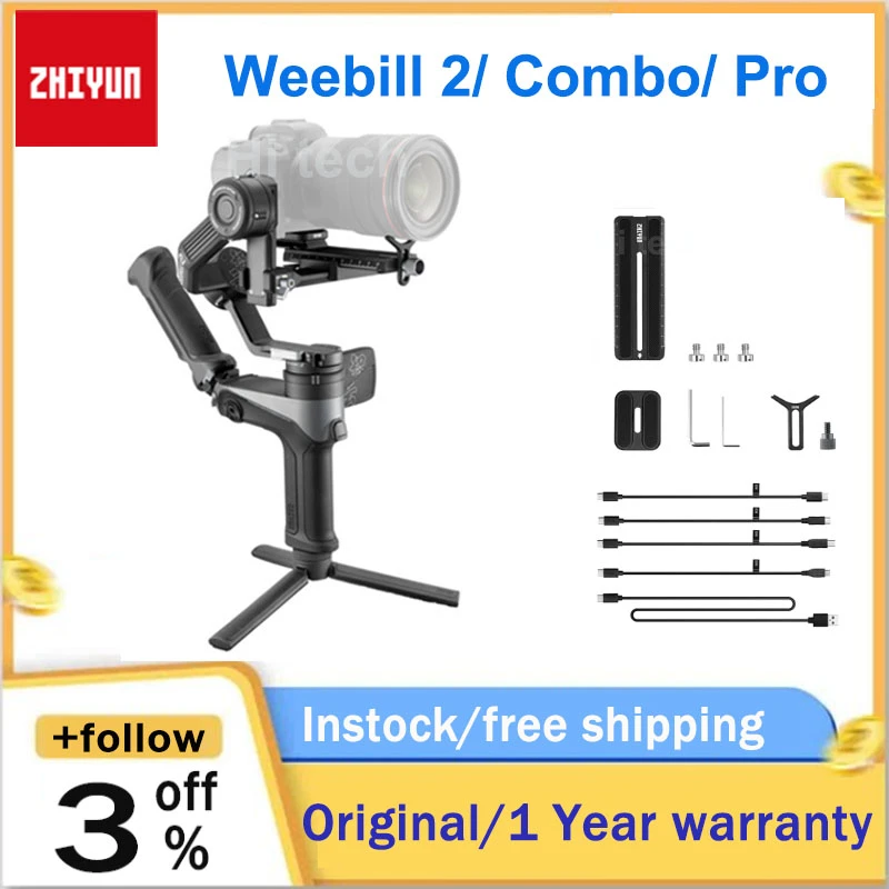 ZHIYUN Official Weebill 2 Gimbal Camera Handheld Stabilizer for Nikon