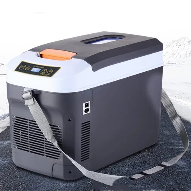 Réfrigérateur de voiture 25L, 220V, 12V, 24V, usage domestique, domestique, sécurisé, noir sur la table 1
