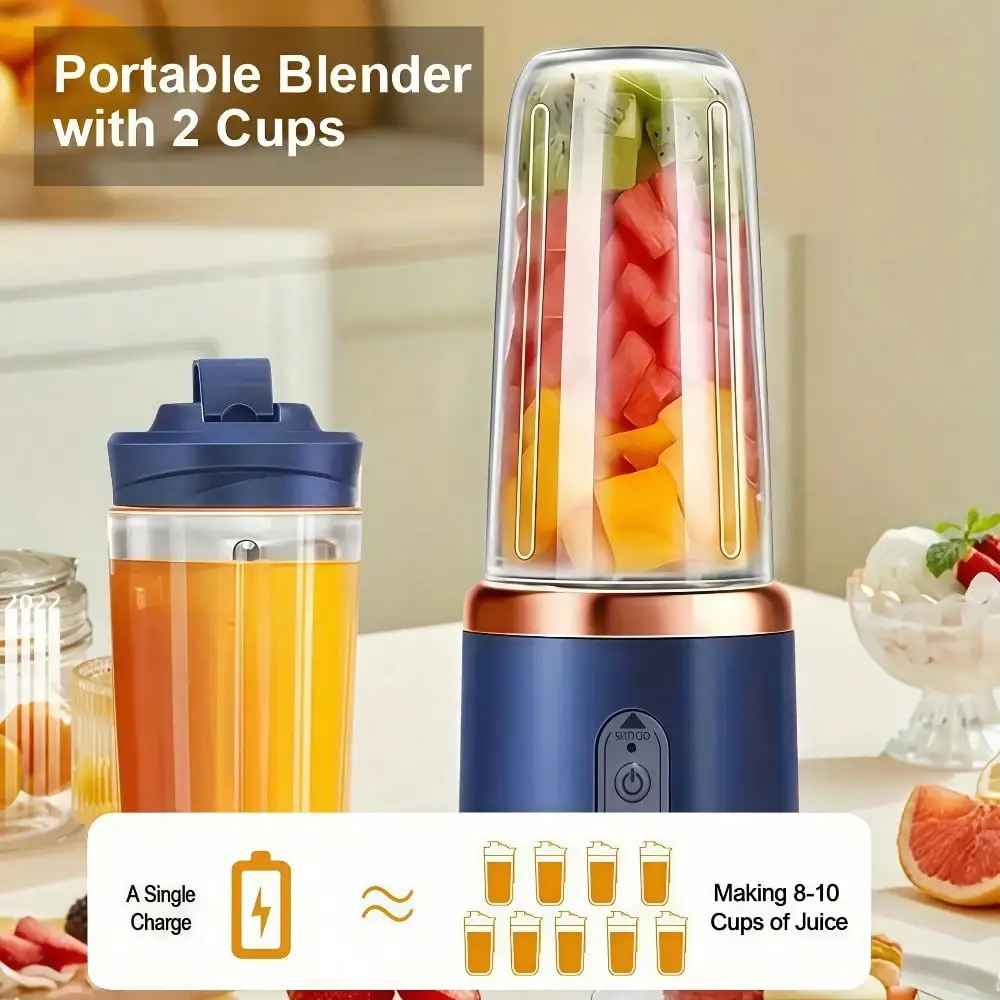 Portable USB Blender with Dual Cups 3