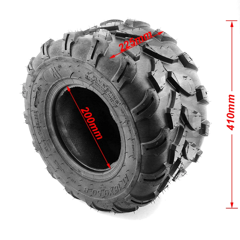 Offroad Tubeless Tire Atv Tires 8 Inch Quad Bike Wheels Wheel 8
